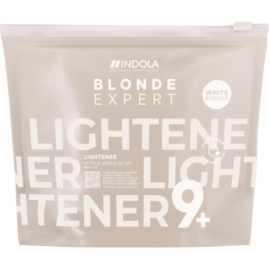 Белый беспылевой осветляющий порошок для волос Indola Professional Blonde Expert Lightener 9+ White Белый беспылевой осветляющий порошок для волос Indola Professional Blonde Expert Lightener 9+ White