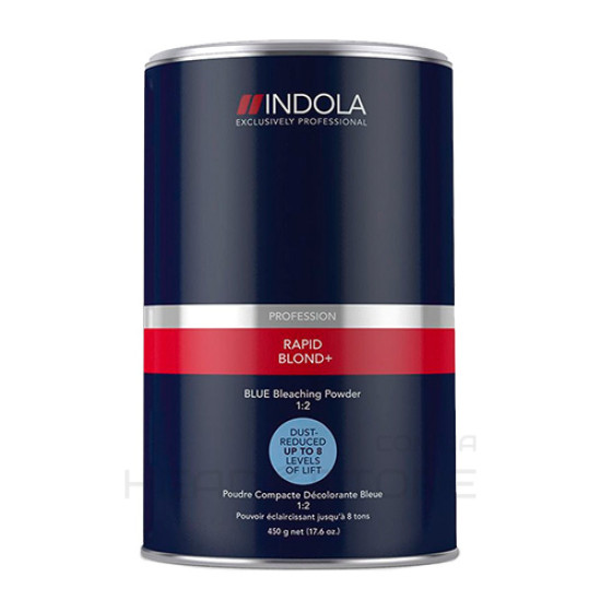 Голубой беспылевой осветляющий порошок для волос Indola Professional Blonde Expert Lightener 9+ Blue 