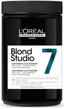 Знебарвлююча пудра із вмістом глини без аміаку для волосся L'Oreal Professionnel Blond Studio 7 Lightening Clay Powder Ammonia Free