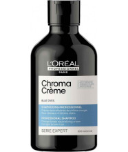 Шампунь для нейтрализации оранжевых тонов темно-русых волос L'Oreal Professionnel Serie Expert Chroma Creme Blue Dyes Shampoo