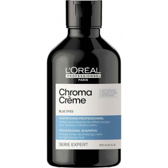 Шампунь для нейтрализации оранжевых тонов темно-русых волос L'Oreal Professionnel Serie Expert Chroma Creme Blue Dyes Shampoo Шампунь для нейтрализации оранжевых тонов темно-русых волос L'Oreal Professionnel Serie Expert Chroma Creme Blue Dyes Shampoo