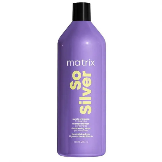 Шампунь для нейтралізації пожовтіння фарбованого волосся в блонд Matrix Total Results Color Obsessed So Silver Shampoo