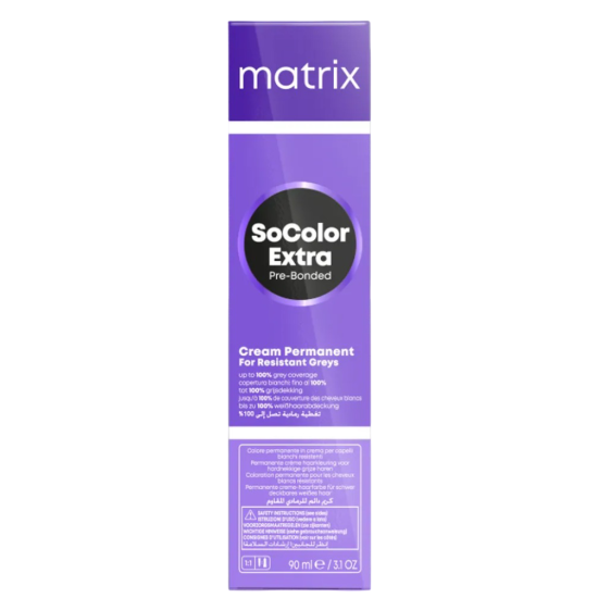 Стойкая крем-краска 100% закрашивание седины Matrix SoColor Pre-Bonded Permanent Extra Coverage