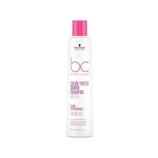 Нейтрализующий шампунь с фиолетовым оттенком Schwarzkopf Professional BC Bonacure pH 4.5  Color Freeze Silver Micellar Shampoo