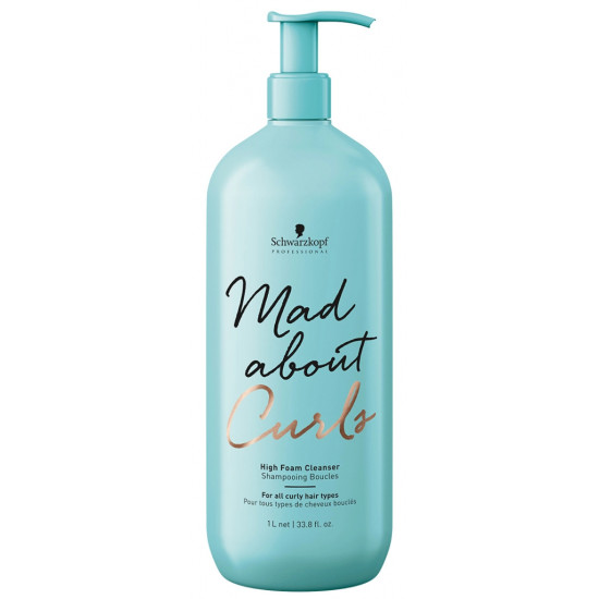 Безсульфатный шампунь для вьющихся волос Schwarzkopf Professional Mad About Curls High foam cleanser shampoo