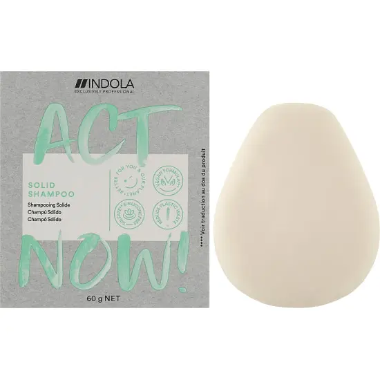 Купить Твердый шампунь Indola Act Now Solid Shampoo. Цены и отзывы ...