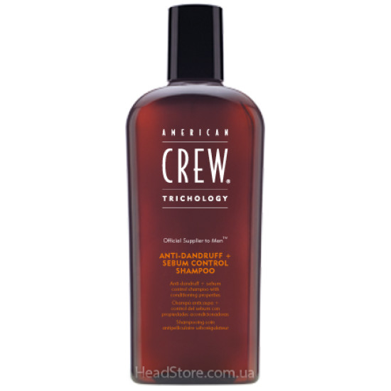 Шампунь против перхоти для жирной кожи головы American Crew Official Supplier to MenAnti Dandruff Sebum Control Shampoo