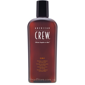 Средство по уходу за волосами и телом 3-в-1, American Crew 3-in1 Shampoo, conditioner and body wash 250ml/450ml