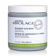 Маска с глиной для придания объема тонким волосам Biolage R.A.W. Re-Bodify Clay Mask