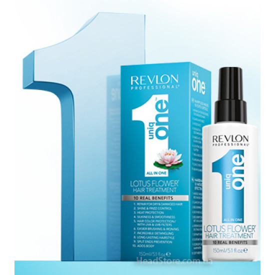 Маска-спрей для восстановления волос Revlon Professional Uniq One Lotus Hair Treatment