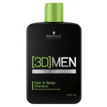 Шампунь для волос и тела Schwarzkopf Professional [3D]MEN Hair&Body Shampoo