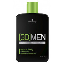 Шампунь для тіла та волосся Schwarzkopf Professional [3D]MEN Hair&Body Shampoo