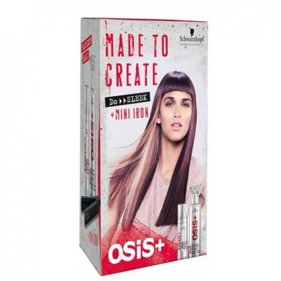 Подарочный набор для гладкости волос с мини утюжком Schwarzkopf Professional Osis+ Sleek Box 