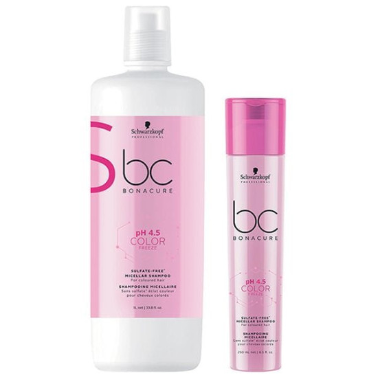 Шампунь для фарбованого волосся без сульфатів Schwarzkopf Professional BC Bonacure pH 4.5 Color Freeze Sulfate-Free Micellar Shampoo