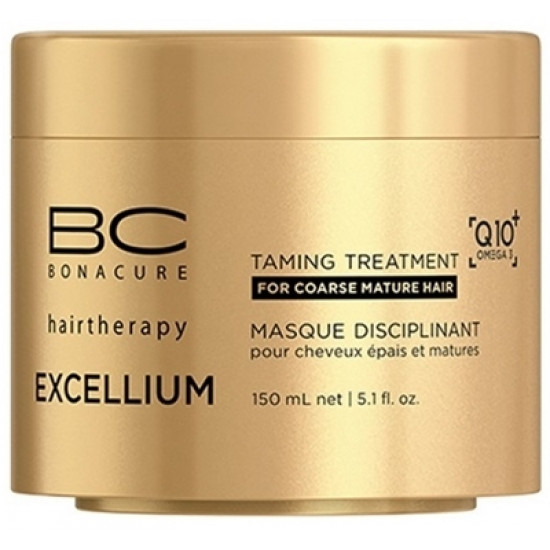 Смягчающая маска для волос Schwarzkopf Professional BC Bonacure Excellium Q10+Omega3 Taming Treatment