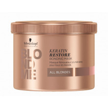 Маска кератиновое восстановление волос Schwarzkopf Professional BlondMe Keratin Restore Bonding Mask