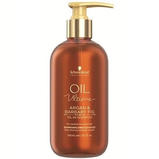 Шампунь для жестких и нормальных волос с маслами арганы и берберийской фиги Schwarzkopf Professional Oil Ultime Argan & Barbary Fig Oil-In Shampoo 