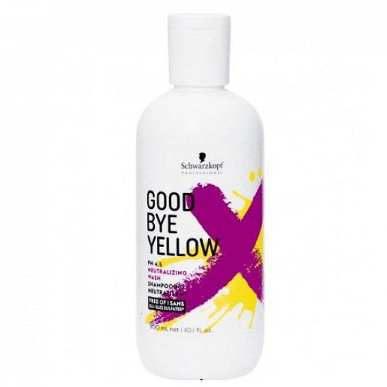 Безсульфатный шампунь для волос с антижелтым эффектом Schwarzkopf Professional Goodbye Yellow Shampoo