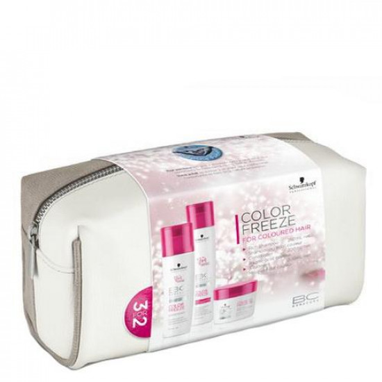 Подарочный набор для окрашенных волос Schwarzkopf Professional BC Bonacure Color Freeze шампунь, спрей-кондиционер, маска 