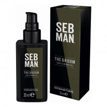 Масло для догляду за волоссям і бородою Sebastian Professional SebMan Grooming Oil The Groom Hair & Beard Oil