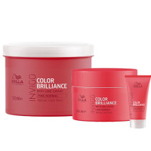 Маска для захисту фарбованого тонкого та нормального волосся Wella Professionals Invigo Color Brilliance Treatment 