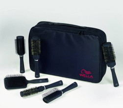 Набір професійних щіток для волосся (6штук) Wella Professionals Brush Set Uni Acce Black